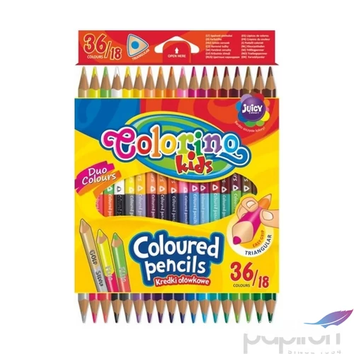 Színesceruzakészlet Colorino K kétvégű 18/36-os