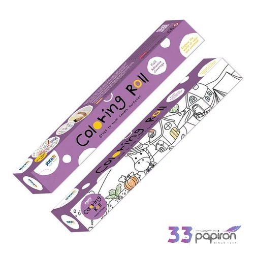 Színező tekercs öntapadó 31x355 cm STICK N vidám falu
