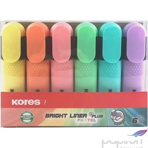 Szövegkiemelő 6 Kores 0,5-5mm, Bright Liner Plus pasztell IK36165