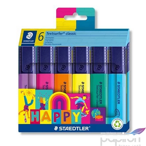 Szövegkiemelő 6 Staedtler 1-5mm, Textsurfer classic 364 C Happy TS364C6HA