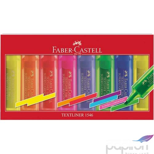 Faber-Castell szövegkiemelő 8db Textliner 1546 superfluor Highlighter 154662