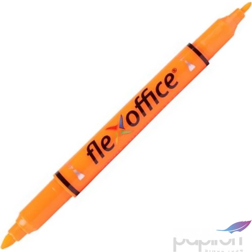 Szövegkiemelő Flexoffice HL01' 1,0/4, 0mm kétvégű narancssárga Írószerek FLEXOFFICE FO-HL01O