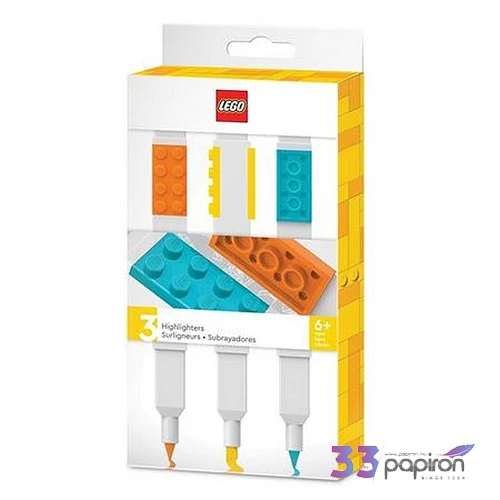 Szövegkiemelő készlet LEGO kétvégű 3db/csomag