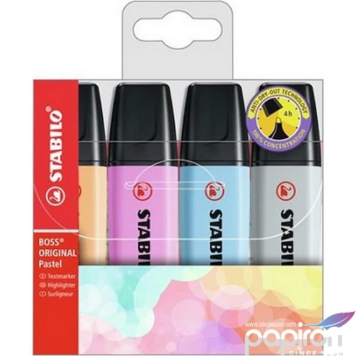 Szövegkiemelő készlet Stabilo BOSS original Pastel 2-5mm Írószerek STABILO
