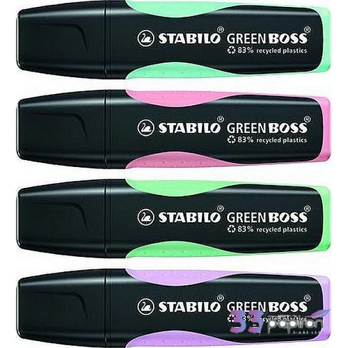 Szövegkiemelő készlet Stabilo Green Boss Pastel 2-5mm Írószerek STABILO