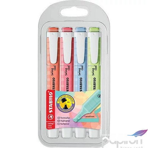 Szövegkiemelő készlet Stabilo Swing Cool Pastel 1-4mm Írószerek STABILO