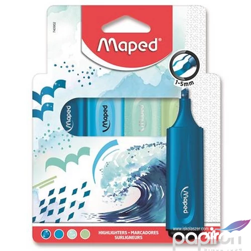 Szövegkiemelő Maped 1-5mm, Fluo Peps Assorted, Vegyes Színe IMA740902
