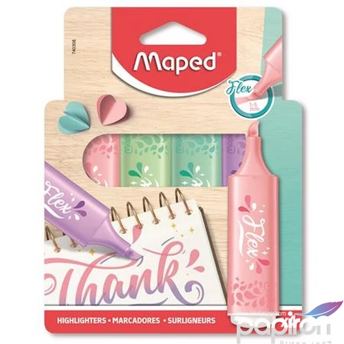 Szövegkiemelő Maped 1-5mm, Fluo Peps Flex Pastel, Pasztell IMA740308