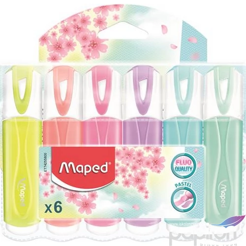 Szövegkiemelő készlet Maped Fluo Peps Quality 1-5mm 6pasztell színű Írószerek MAPED 742558