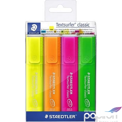 Szövegkiemelő Staedtler Textsurfer Classic 1-5mm 4színű készlet Írószerek STAEDTLER 364 P WP4