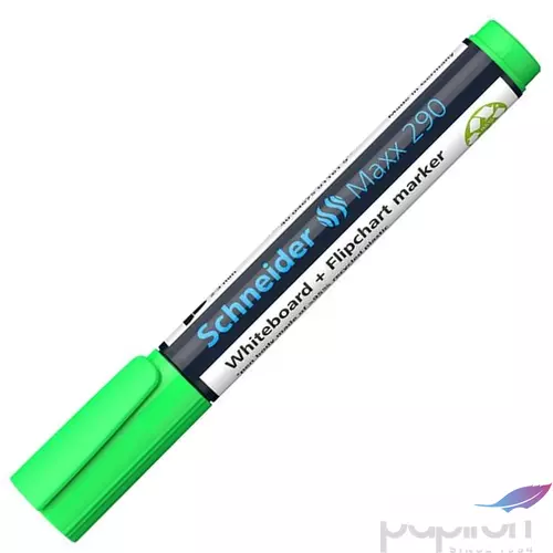 Tábla-és flipchart marker 2-3 mm, kúpos, SCHNEIDER Maxx 290 világoszöld