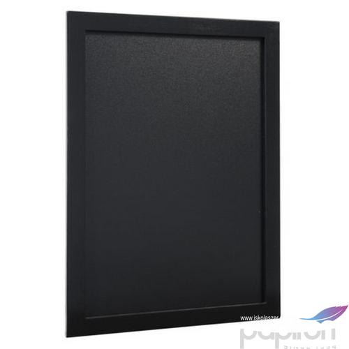 Krétástábla 30x40cm Securit lakkozott fekete fakeretes+krétamarker WBW-BL-30-40