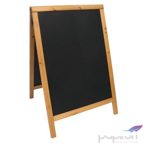 Krétástábla 85x55cm Securit fekete, krétás, lakkozott tölgy fakerete SBDW-TE-85