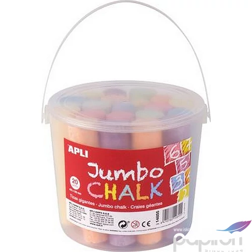 Aszfaltkréta 20 Apli Jumbo 20db-os, 6 féle szín Írószerek Apli 14855