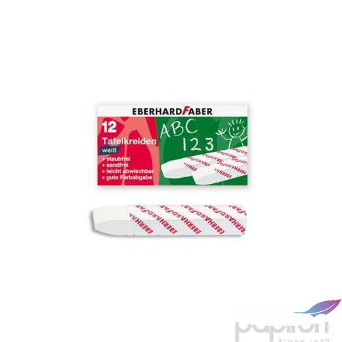 Eberhard Faber táblakréta fehé 12db fehér szögletes E525000