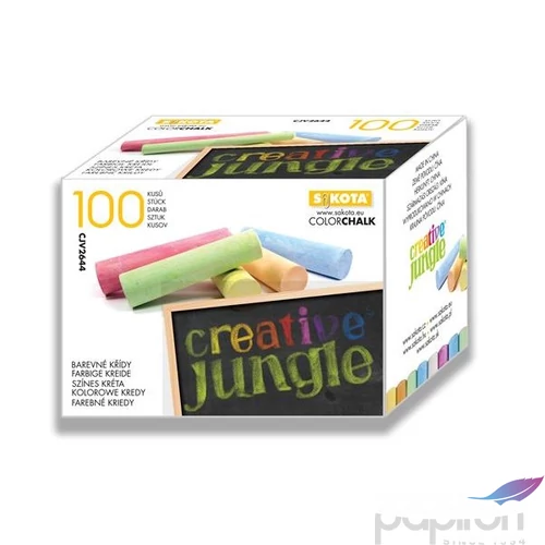 Táblakréta kerek Creative Jungle színes