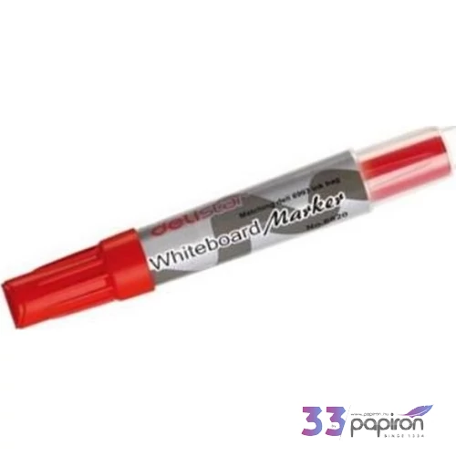 Táblamarker Deli 6820 Whiteboard Marker - Piros Kerek hegy 3,5 mm, cserélhető betéttel