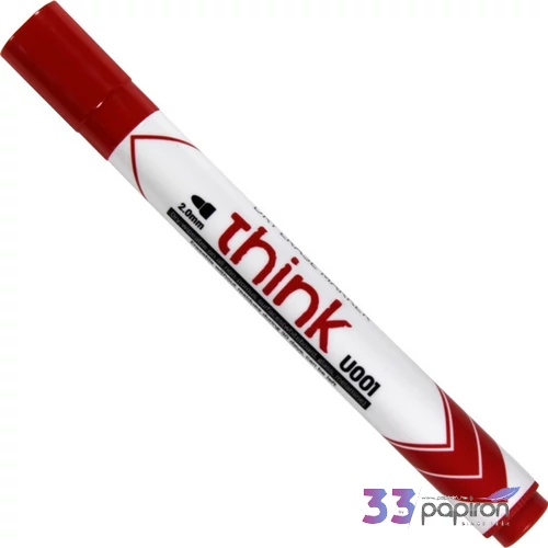Táblamarker Deli Whiteboard Marker - Piros Kerek hegy 2,0 mm