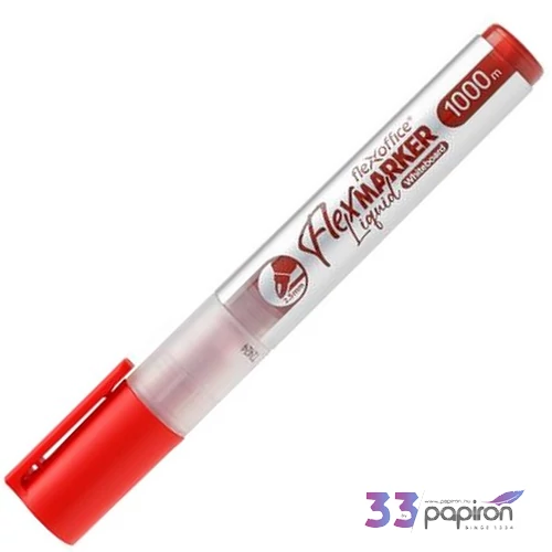 Táblamarker Flexoffice 2,5 mm, kúpos, WB016, piros