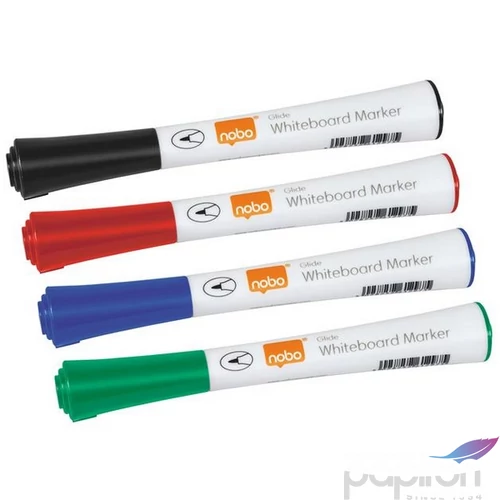 Táblamarker Nobo kúpos hegyű, 1mm, Glide 4 különböző szín