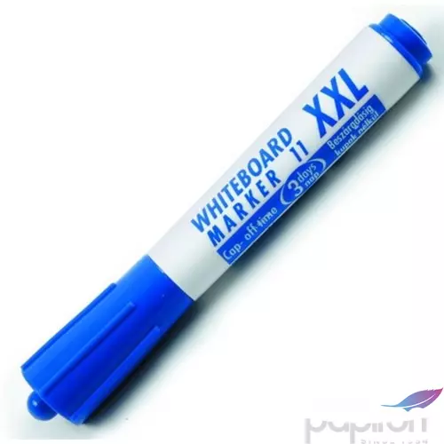 Táblamarker Whiteboard 11xXL kerek hegyű kék 3mm táblafilc, flipchartmarker irodaszer