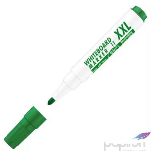 Táblamarker Whiteboard 11xXL kerek hegyű zöld 3mm táblafilc, flipchartmarker irodaszer