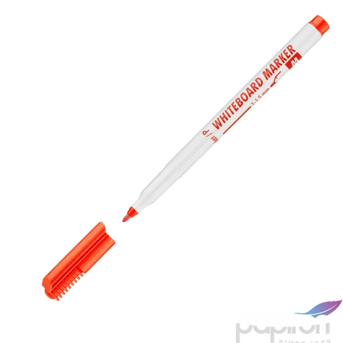 Táblamarker Whiteboard M piros táblafilc, flipchartmarker irodaszer
