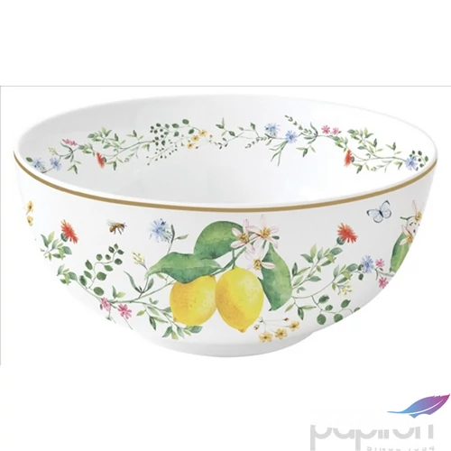 Tál porcelán 15cm, Fleurs et Citrons Porcelántál