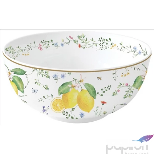 Tál porcelán 23cm, Fleurs et Citrons Porcelántál