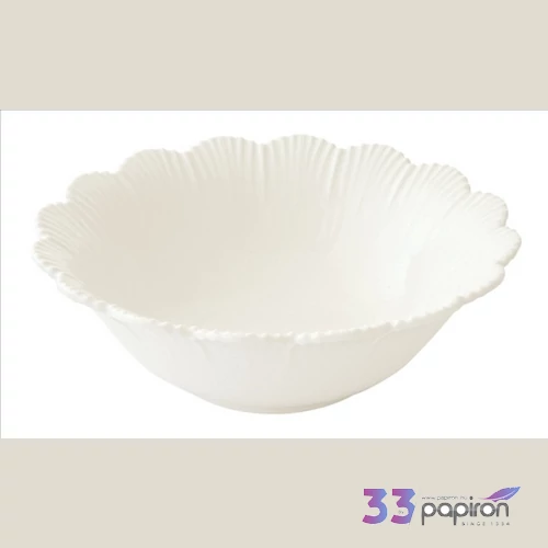 Tál porcelán 24cm, Fleuri white Porcelántál