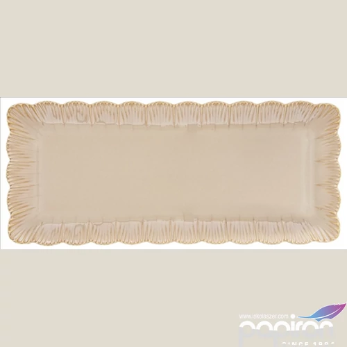 Tál porcelán 36x15,5cm, Fleuri terracotta Porcelántál