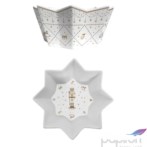 Tál Porcelán karácsonyi 20cm, Royal Nutcracker dobozban