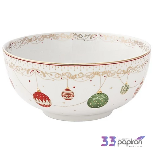 Tál Porcelán karácsonyi 23cm, Christmas Eve
