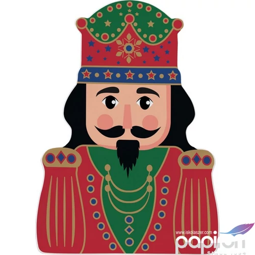Tál Porcelán 19x26,5cm diótörő formájú, Nutcracker Tw Porcelántál