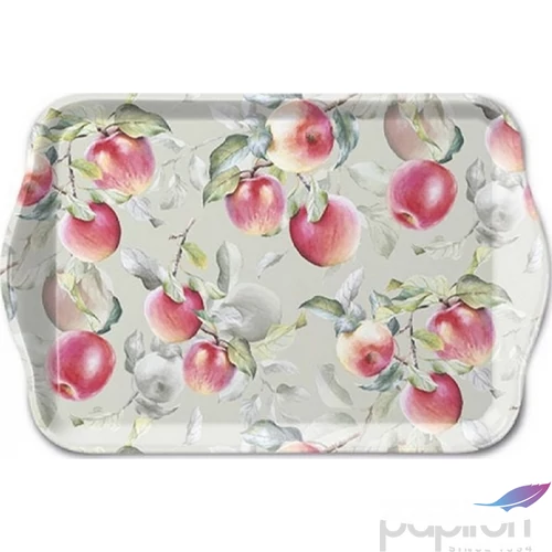 Tálca Ambiante kicsi Fresh Apples Green műanyag kistálca 13x21cm