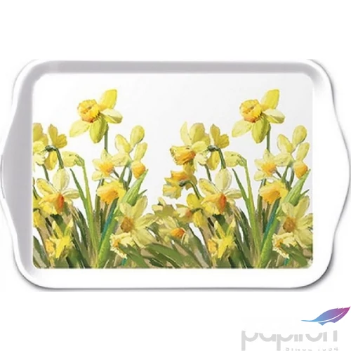 Tálca Ambiante kicsi Godl en Daffodils műanyag kistálca 13x21cm