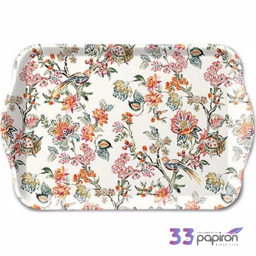Tálca Ambiante kicsi Oriental műanyag kistálca 13x21cm