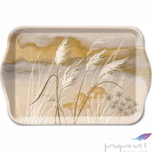 Tálca Ambiante kicsi Waving grass műanyag kistálca 13x21cm