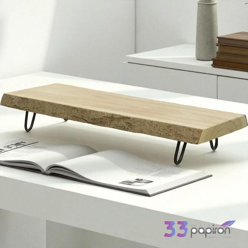 Tálca fa, asztali pad dekor asztali catering szett lakozott 22cmx50cmx3cm sdkae