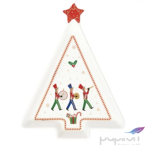 Tálca Porcelán karácsonyi 21x16cm, Polar Express kézzel festett dobozban