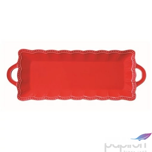 Tál Porcelán 43x16cm, Elite red Porcelántál