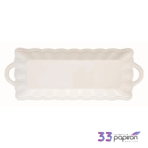 Tálca Porcelán karácsonyi 43x16cm, Elite white