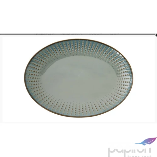 Tál Porcelán ovál 32x23cm, Drops Celadon Porcelántál