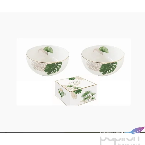 Tálkaszett Porcelán 2,5dl 2db-os, 12cm, dobozban Exotique