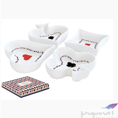 Tálkaszett Porcelán 4db-os, 10,5cm, dobozban Atmosphere Casino Royale