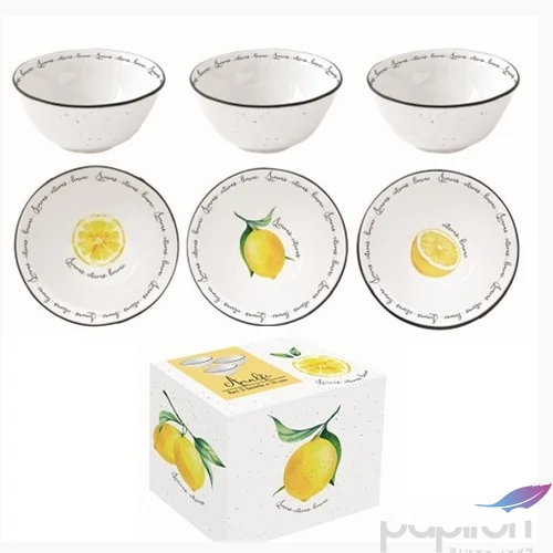 Tálkaszett Porcelán S/3 9,5cm, dobozbanAmalfi 