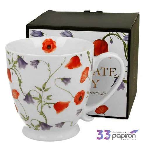 Bögre porcelán 510ml talpas, ANGELA Díszdobozban
