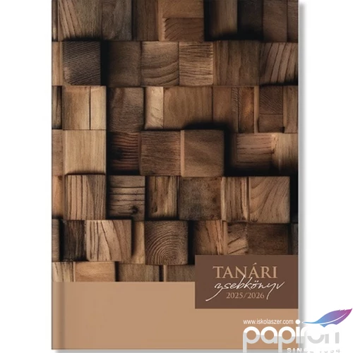 Tanári zsebkönyv 2025/2026 pd Wood