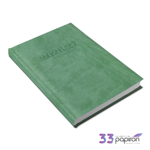 Tanári zsebkönyv 2026/27 145x205mm, világoszöld színű Realsystem   kollekció 5311-06