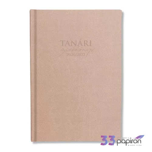 Tanári zsebkönyv pd 2026-2027 műbőrbeige